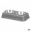 Comedero para Mascotas Gris Metal 35 x 7,5 x 19 cm Doble (12 Unidades)