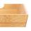 Cesta Multiusos Natural Bambú 15 x 29 x 8,5 cm (12 Unidades) Con asas