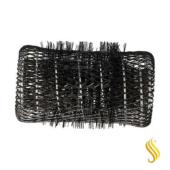 Rulos Eurostil 40 mm Negro 6 Unidades