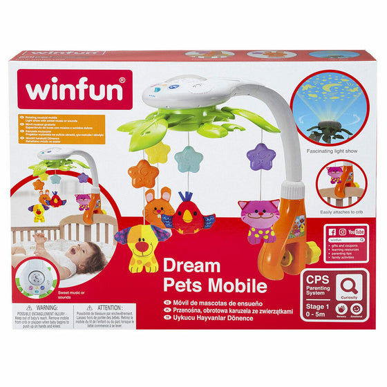 Móvil Proyector Winfun Animales Plástico 33 x 49 x 30 cm (2 Unidades)