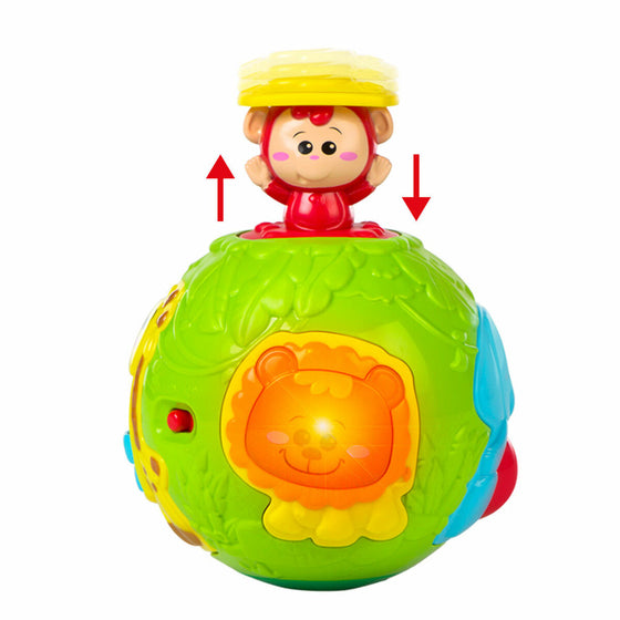 Pelota Musical Winfun Jungla 14 x 14 x 14 cm (4 Unidades)