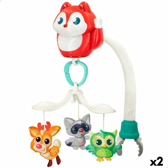 Carrusel para Cuna Winfun 3 en 1 Animales Plástico 31,5 x 42 x 20 cm (2 Unidades)