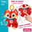 Peluche Sonajero Winfun Zorro 13,5 x 26,5 x 7,5 cm (6 Unidades)