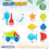 Set de Juguetes de Playa Colorbaby Polipropileno (8 Unidades)