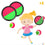 Juego de Raquetas Colorbaby Exterior 4 en 1 20 x 43,5 x 0,5 cm (4 Unidades)