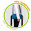 Taburete Plegable Aktive Azul 32 x 45 x 27 cm (4 Unidades)