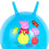 Pelota Saltarina Peppa Pig Ø 45 cm Azul (10 Unidades)