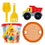 Set de Juguetes de Playa Colorbaby Ø 18 cm Polipropileno (16 Unidades)