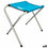 Taburete Plegable Aktive Azul Camping 30 x 37 x 40 cm (4 Unidades)