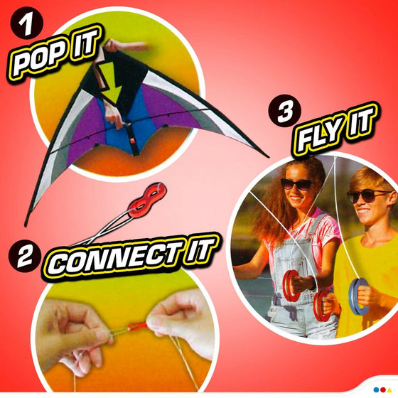 Cometa Eolo Pop-up Magic Blanco Morado