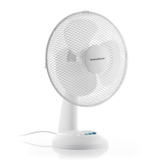 Ventilador de Sobremesa InnovaGoods Blanco 35 W Ø30 cm