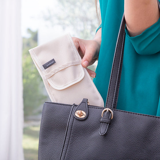 Set de Brochas de Maquillaje de Madera con Funda de Transporte Miset InnovaGoods 5 Unidades