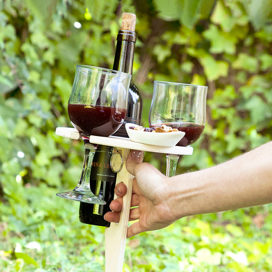 Mesa de Vino Plegable y Portátil para Exteriores Winnek InnovaGoods