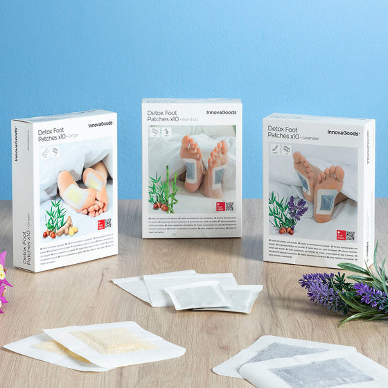 Parches Desintoxicantes para Pies Ginger InnovaGoods 10 Unidades