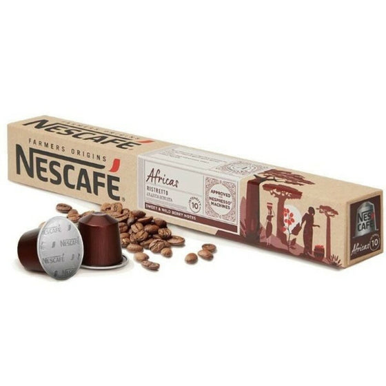 Cápsulas de Café FARMERS ORIGINS Nescafé AFRICAS 1 unidad (10 uds)