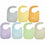 Set de Baberos Babycalin 17 x 29 cm 7 Unidades Multicolor