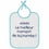 Set de Baberos Babycalin Message Print 20 x 25 cm 7 Unidades Blanco