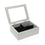 Caja-Joyero Versa Blanco Madera 17 x 9,5 x 27 cm