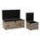 Juego de Baúles DKD Home Decor Beige Madera Marrón Tradicional 80 x 40 x 40 cm
