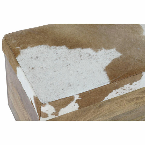 Baúl DKD Home Decor Madera Piel (70 x 35 x 45 cm)
