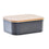 Joyero Organizador de Bambú con Espejo DKD Home Decor Negro Natural Bambú Poliestireno 15,5 x 11 x 5,8 cm