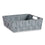 Cesta Trenzada 23 x 8 x 27 cm Gris Tela