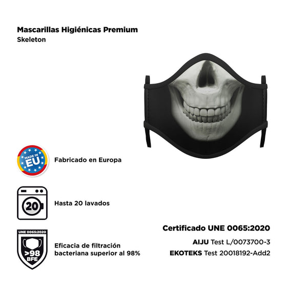 Mascarilla Higiénica My Other Me Esqueleto