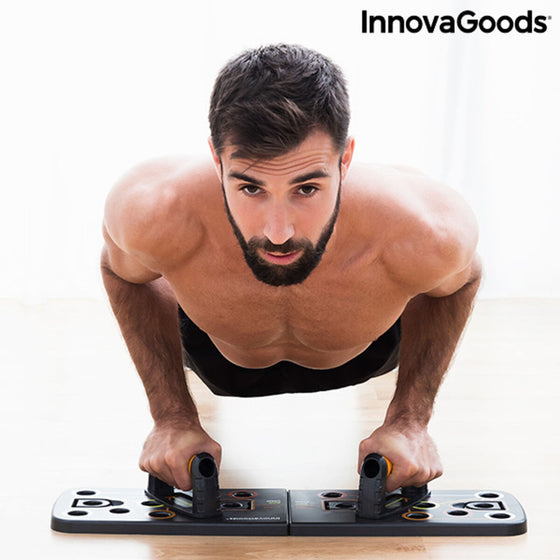 Tabla de Flexiones Push-Up con Bandas de Resistencia y Guía de Ejercicios Pulsher InnovaGoods Goma (Reacondicionado A)