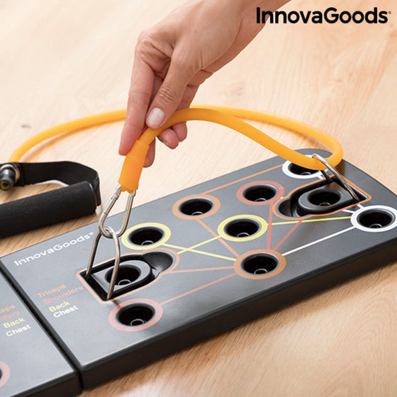 Tabla de Flexiones Push-Up con Bandas de Resistencia y Guía de Ejercicios Pulsher InnovaGoods Goma (Reacondicionado A)