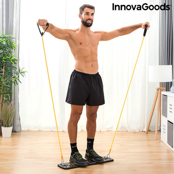 Tabla de Flexiones Push-Up con Bandas de Resistencia y Guía de Ejercicios Pulsher InnovaGoods Goma (Reacondicionado A)