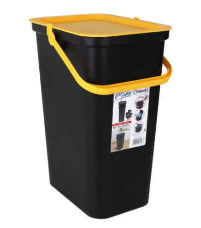 Cubo de Basura para Reciclaje Tontarelli Moda 24 L Amarillo